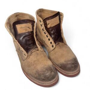 Thorogood USA Leather Boots Brown Vintage Workwear Grunge Streetwear 10D